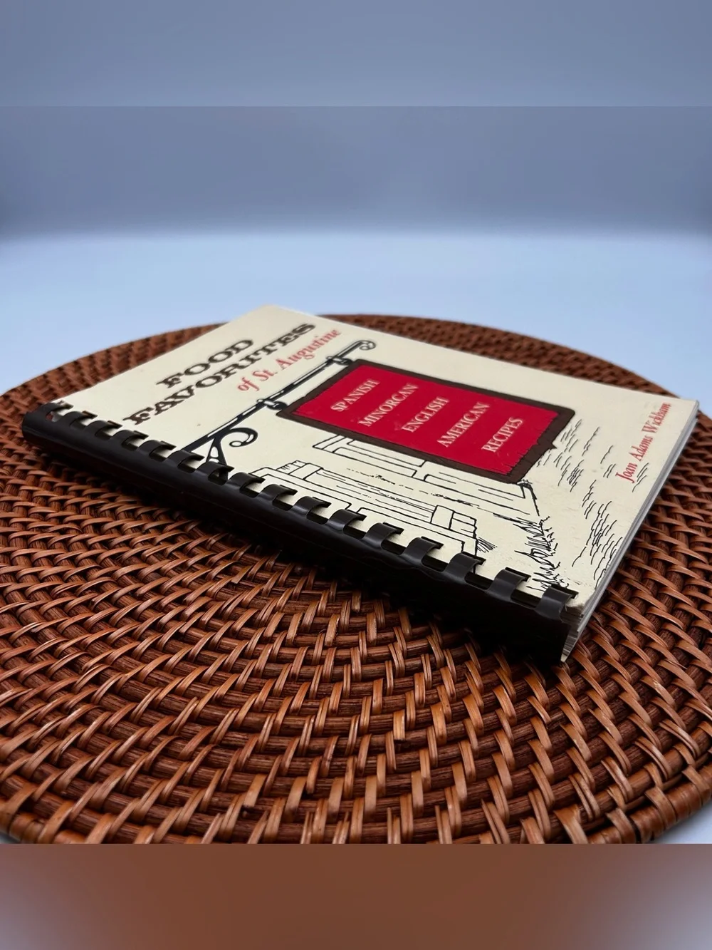 VTG Spiral Cookbook Food Favorites St. Augustine Florida Spanish Minorcan 1973